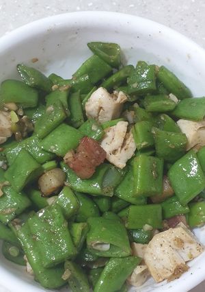 粉豆炒素腰花 的食譜成品照片