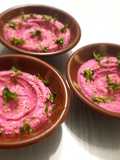 Pink hummus