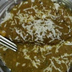 A picture of Soya chap with paneer gravy.