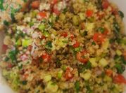Una foto de quinoa vegetariana