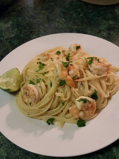 A picture of Shrimp Scampi With Linguine.