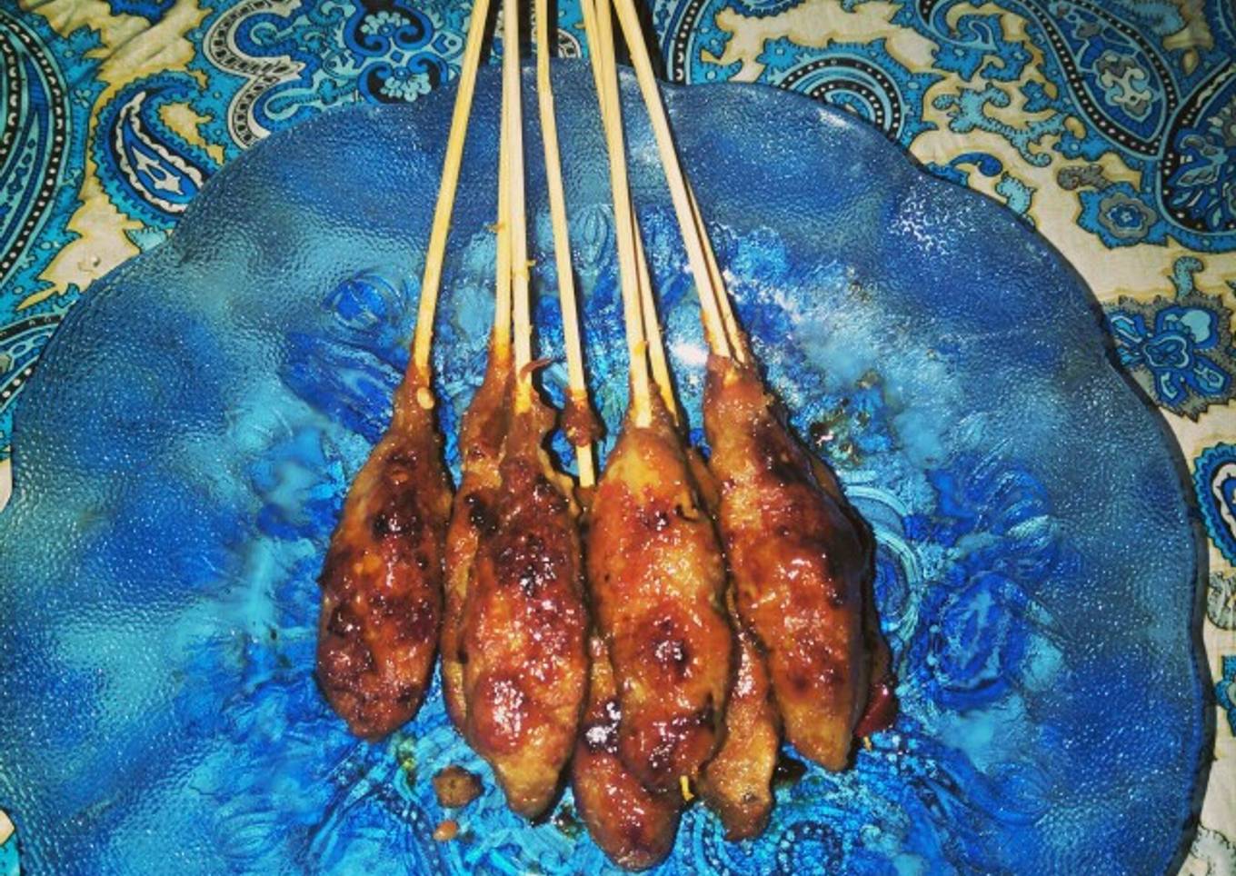 Sate babi pedas manis Teflon