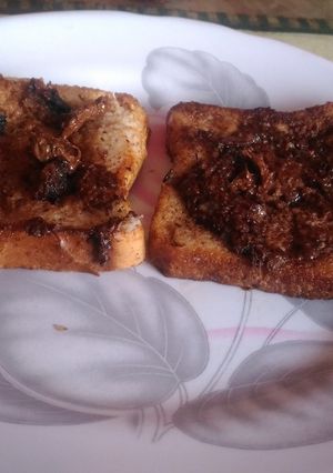 A picture of Hot chocolate french toast.