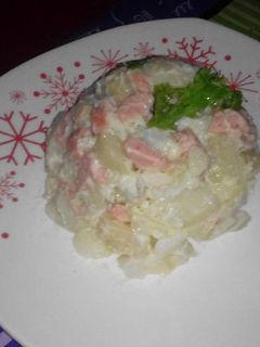 Una foto de Ensalada de papa mayonesa y salchicha