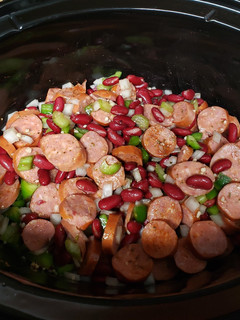 A picture of Slow cooker red beans and rice.