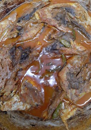 Foto resep Kepala tenggiri bumbu kuning