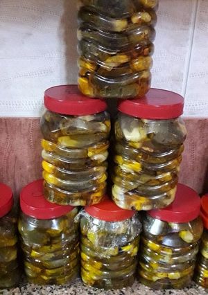 صورة لوصفة مكدوس الباذنجان