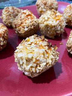 Una foto de Croquetas de #boniato con panceta