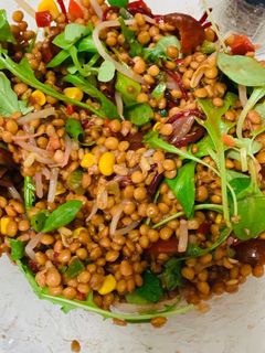 Una foto de Ensalada de lentejas