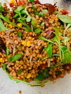Una foto de Ensalada de lentejas
