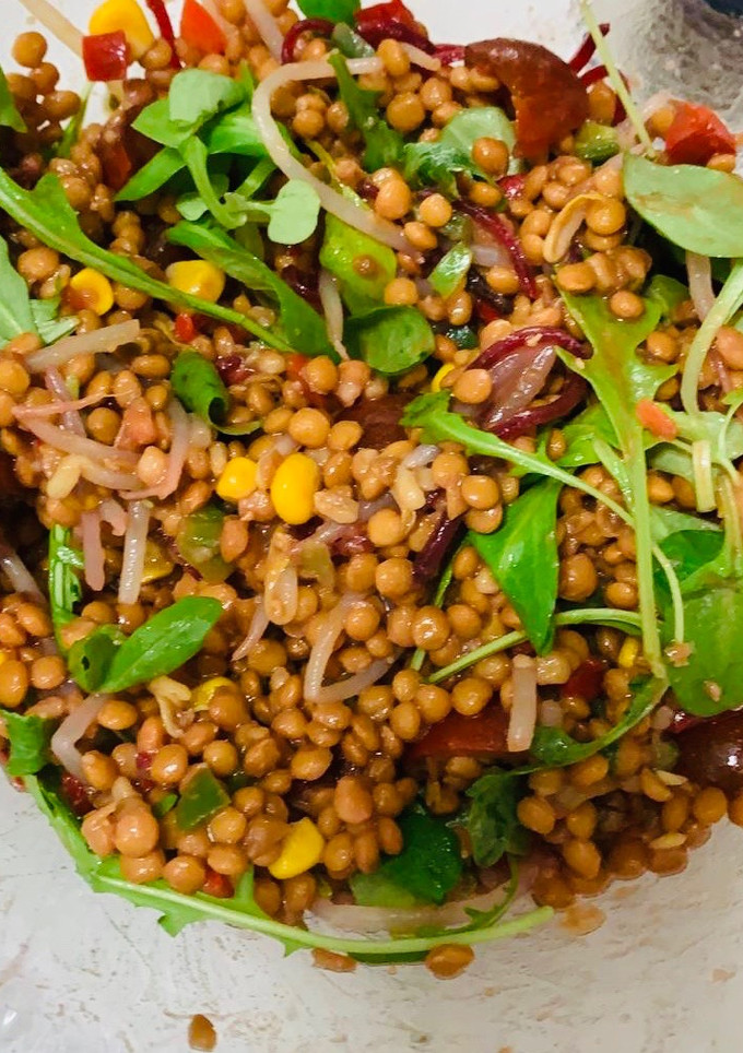 Una foto de Ensalada de lentejas