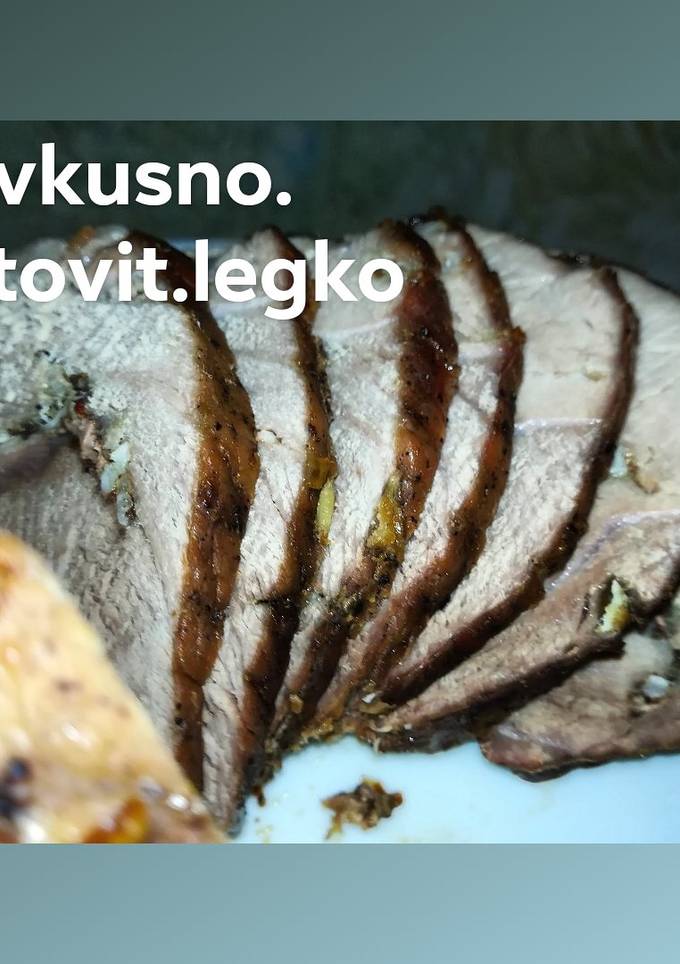 Вкусная свинина запечённая в рукаве