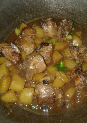 Foto resep Ungkep ayam kentang (mang kai suicai)