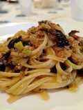 Linguine con Tonno, Pomodori Secchi e Scalogno Fresco