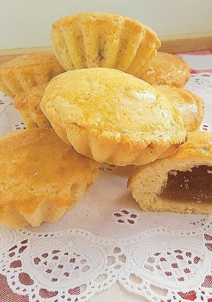 A picture of Bocconotti (Shortcrust Pastry Filled Cookies).