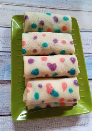 Foto resep Dadar Gulung Polkadot