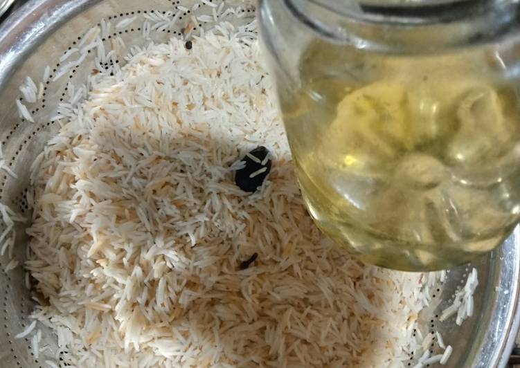 Boiled rice for Tikka Biryani (part 3)
