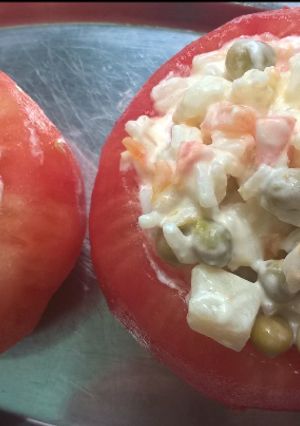 Una foto de Tomates rellenos