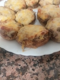 Una foto de Champiñones rellenos