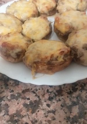 Una foto de Champiñones rellenos