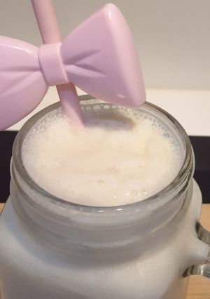 รูปของ 🥛😊 นมเปรี้ยวปีโป้ปั่น​ + โยเกิร์ต​ 💩