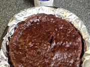 A picture of chocolate fudge cake