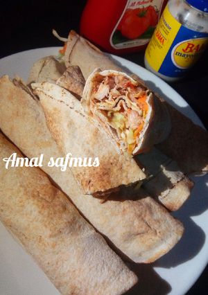 A picture of Chicken shawarma.