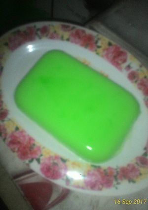 Foto resep Puding santan rasa pandan