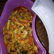 Tumis tempe ikan cue