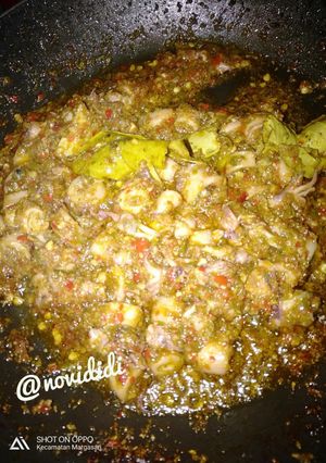 Foto resep Cumi asin sambal mercon