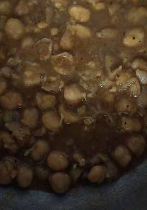 A picture of Without oil white chana.
