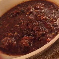 A picture of Veg Manchurian.