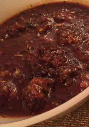 A picture of Veg Manchurian.