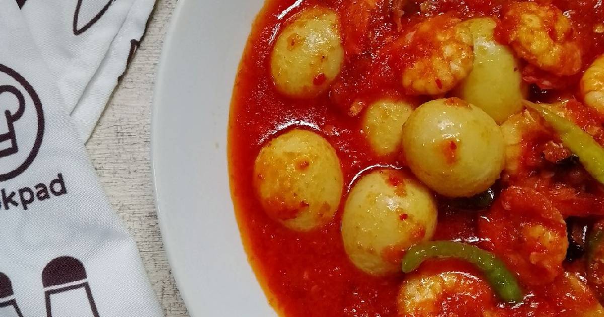 Resep Sambal Tauco Udang Telur Puyuh Oleh Rany Trisuci Cookpad