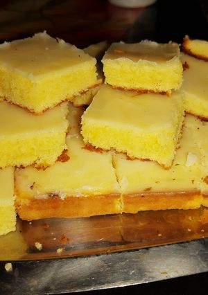 Una foto de Brownie de limón