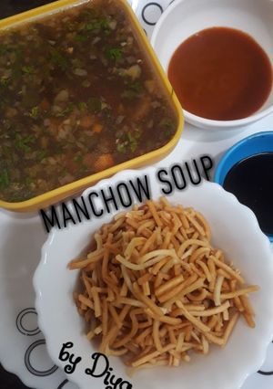 A picture of Manchow Soup.