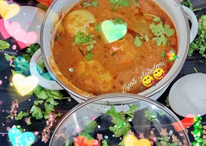 Dhaba style egg curry simple and yummy recipe