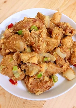 Foto resep Ayam Tahu Saus Telur Asin