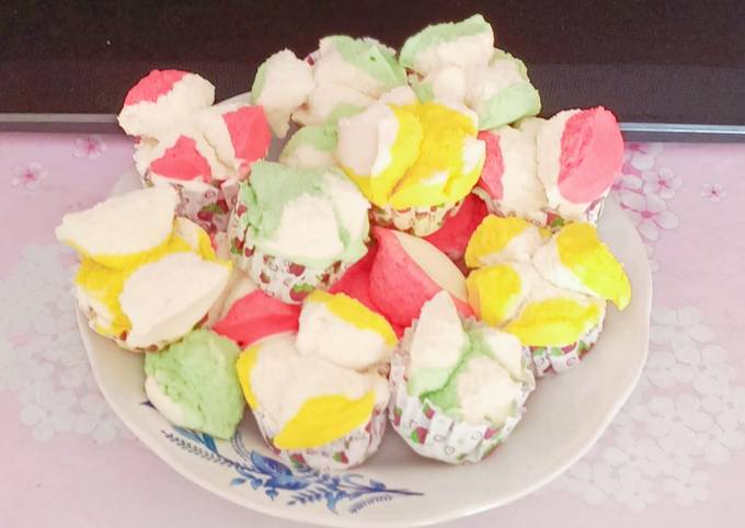 Resep: Bolu Kukus Mekar air tanpa soda,santan, Murah