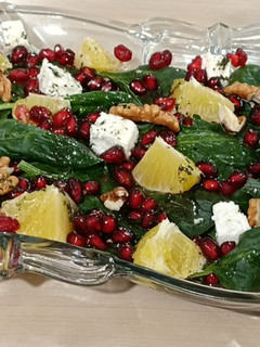 عکسی از دستور سالاد اسفناج و انار