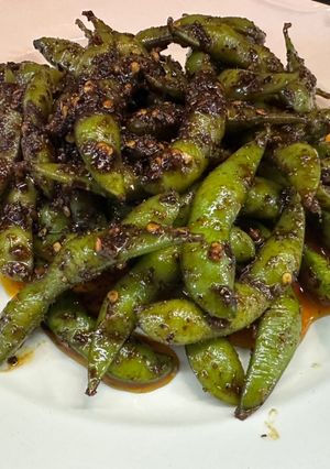 Una foto de Edamame picante al estilo Sonorense