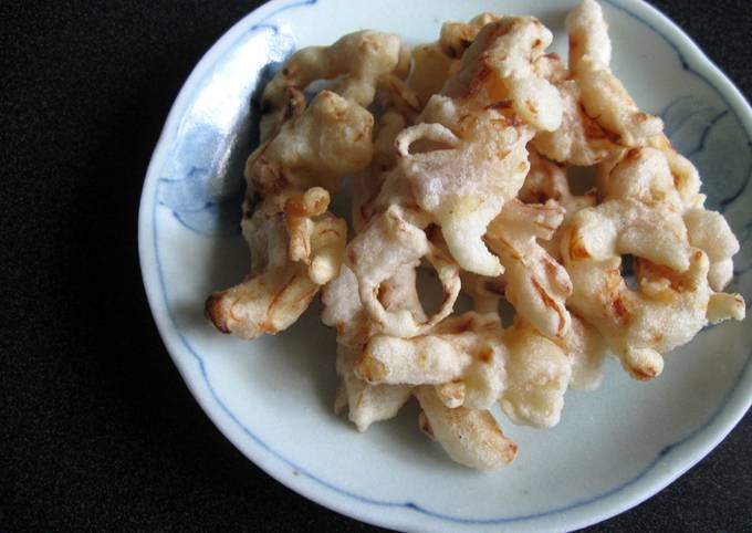 Saki-ika (Shredded Dried Squid) Tempura