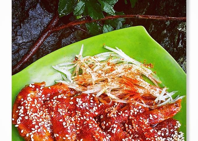 Yuk intip, Cara mudah memasak Korean Spicy Chicken Wings  menggugah selera