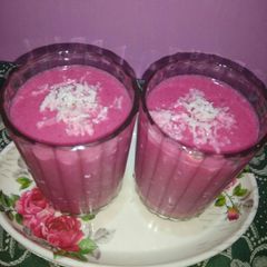 A picture of Watermelon pomogrant lassi.