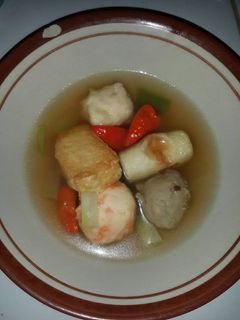 Foto resep Sup bakso ikan