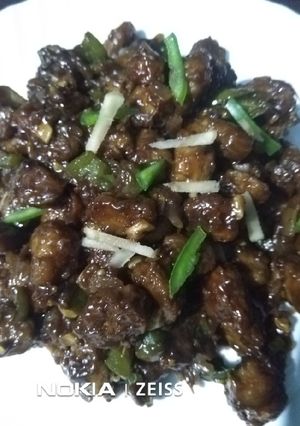 सोया चिल्ली (soya chilli recipe in hindi) रेसिपी मुख्य फोटो
