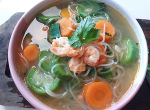 Foto resep 24. Sup udang oyong bihun