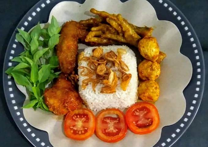 Nasi Uduk Bawang Goreng