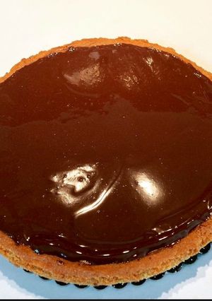 Une photo de Tarte caramel beurre salé/chocolat