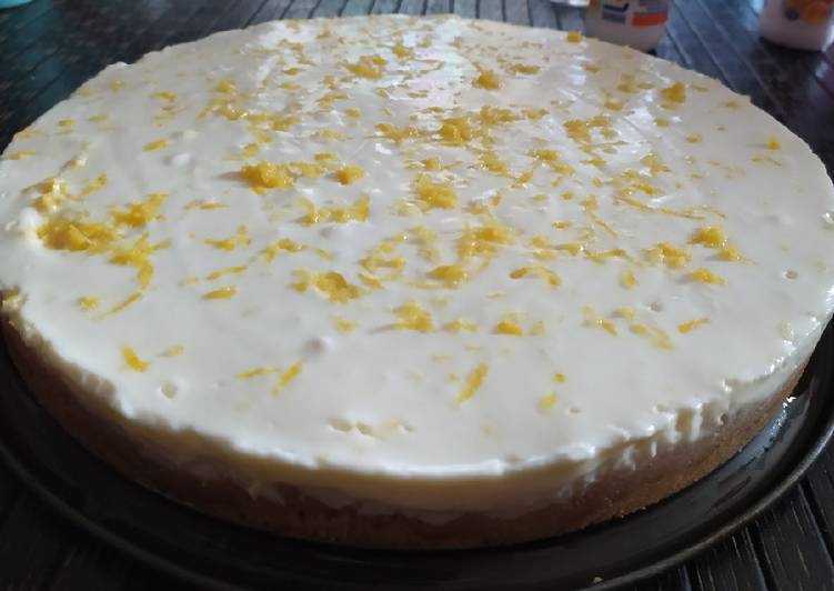 Tarta mousse de limón. Canario Solé